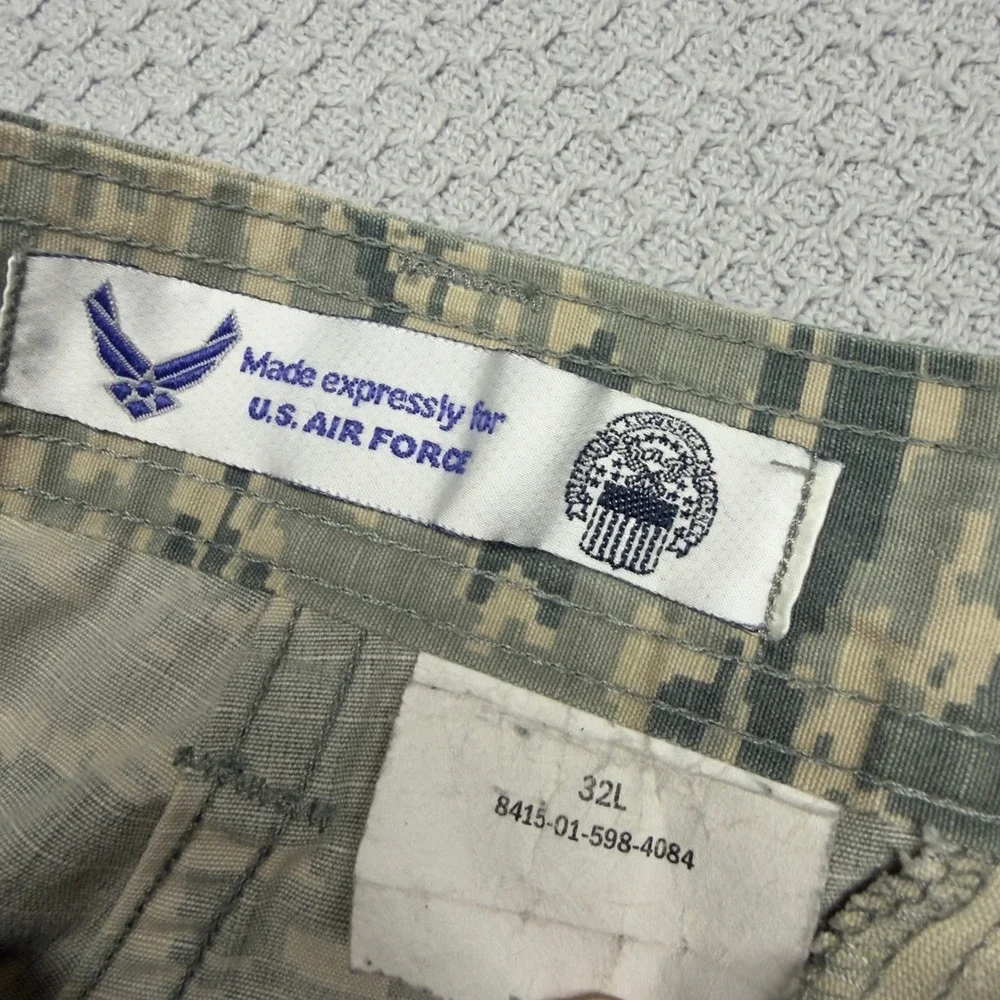 US Air Force Cargo Joggers Mens 32L Digital Tiger Stripe Camo Pants Military